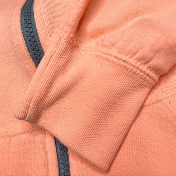 Nike Orange Grey Full Zip Athletic Workout Hoodie Jacket Extra Small - Picture 11 of 11